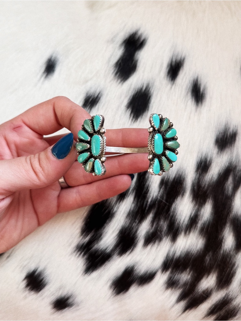 Turquoise Floating Cluster Cuff